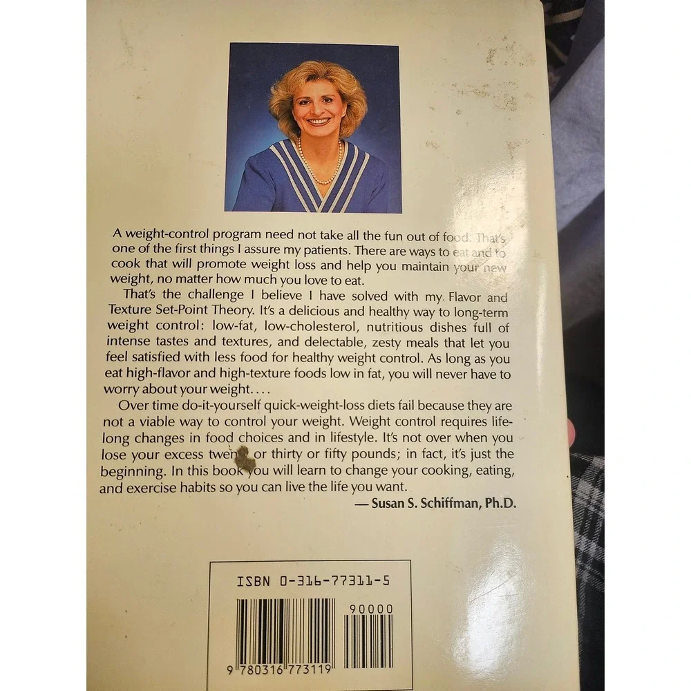 The Flavor-Weight Loss Cookbook Susan S Schiffman Ph.D. Hardcover 1983 Vintage